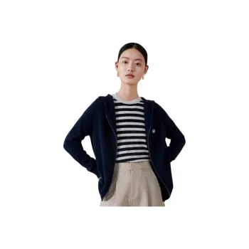 MIHUANG Cashmere Sweater Women's Navy Blue