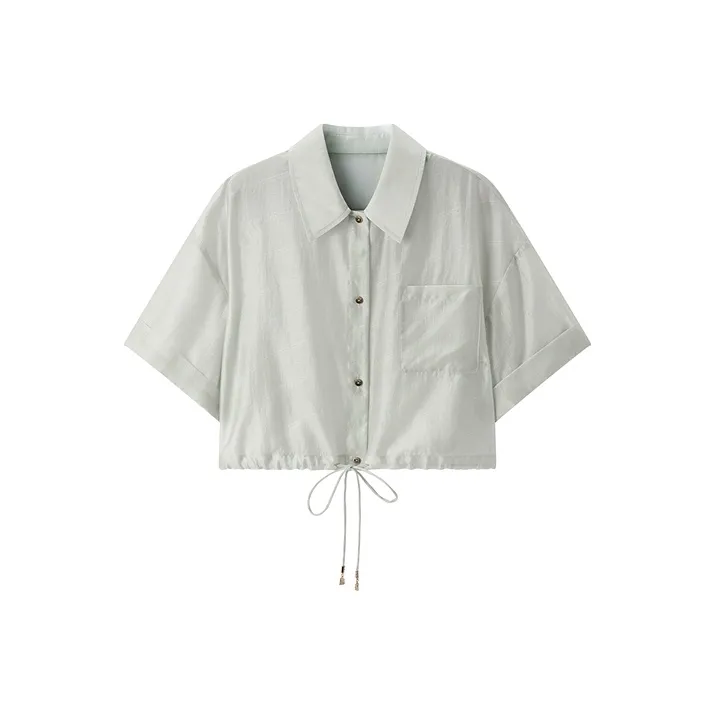 PEACEBIRD Shirt Women's Light Green-0