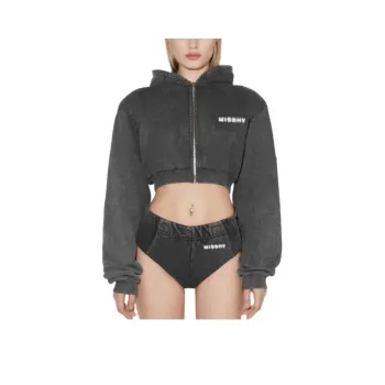 Misbhv Community Cropped Zipped Hoodie