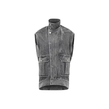 JW Anderson High neck Denim Gilet