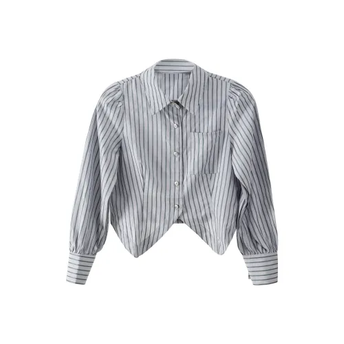 IQC Shirts Women's Blue Stripes