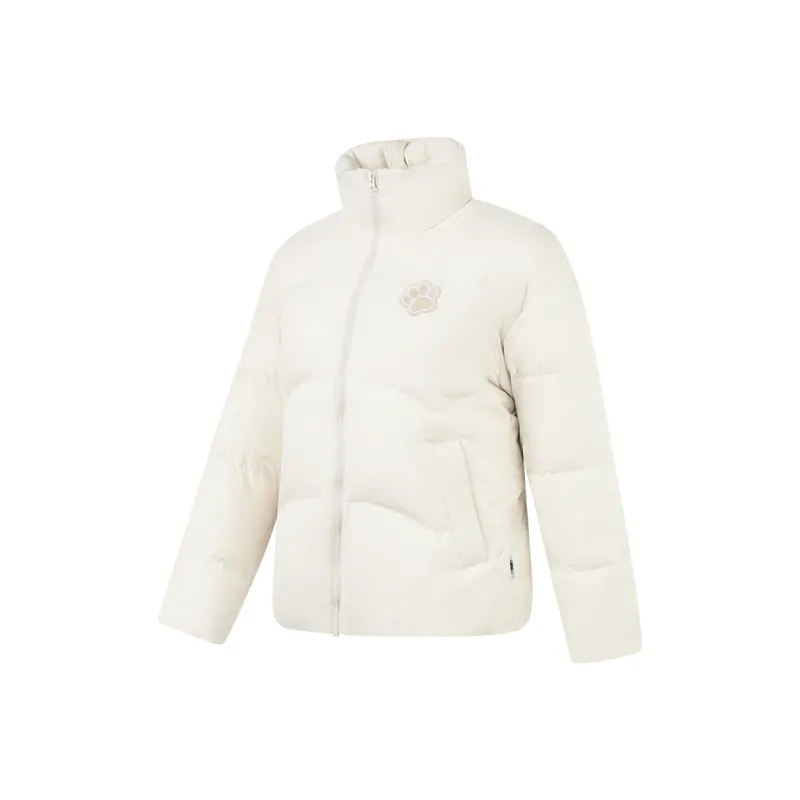 QIAODAN Sports Life Collection Down Jacket Women's Cream White-0