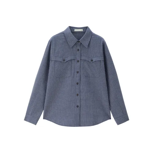 UNIQLO Shirt Women's Geek-Chic Blue
