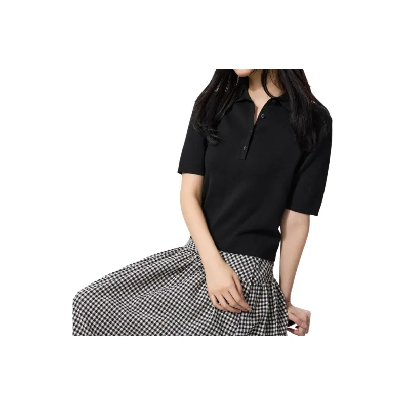 UNIQLO Polo Shirt Women's Black-0