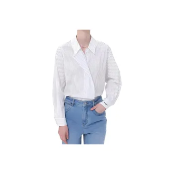 NAVIGARE Shirt Women's 002A White Base With Black Stripes