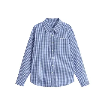Inman Shirt Women's Royal Blue Plaid