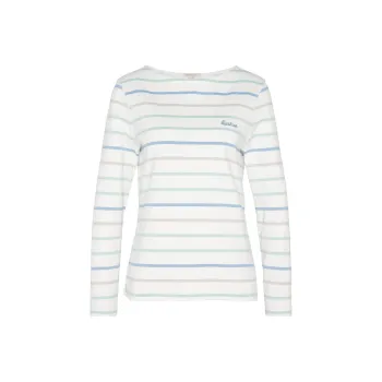 BARBOUR Regular T-Shirt Women's Cloud Stripe Color