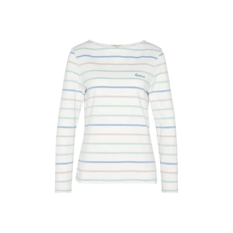 BARBOUR Regular T-Shirt Women's Cloud Stripe Color-0