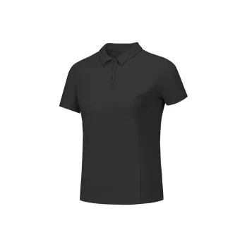 Skechers GODRI Polo Shirt Women's Carbon Black