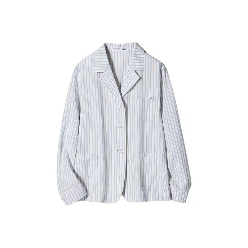 Ines De La Fressange X UNIQLO X Ines De La Fressange Shirts Women's Light Blue-0