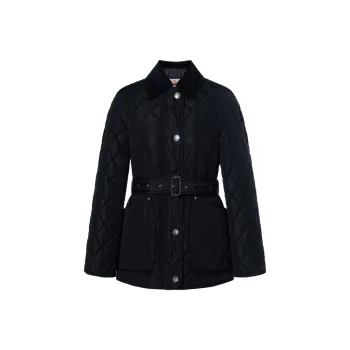 Burberry Belted Waist Quilted Jacket
