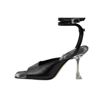 MIISTA Rozeen One Strap Sandals 9cm Women's Black