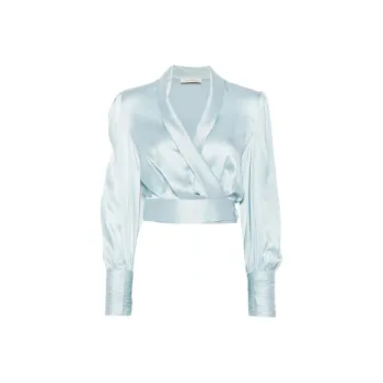 Zimmermann Silk Wrap Top
