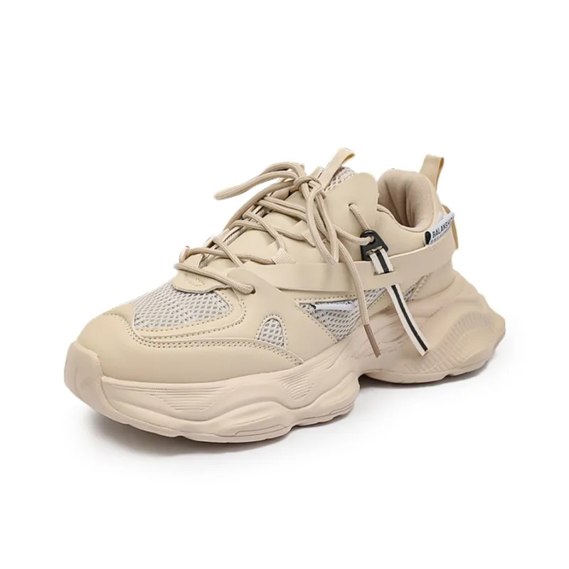 Hong Kong Meng Anti Slip And Wear Resistant Height Increasing Low Top Chunky Sneakers Unisex-6