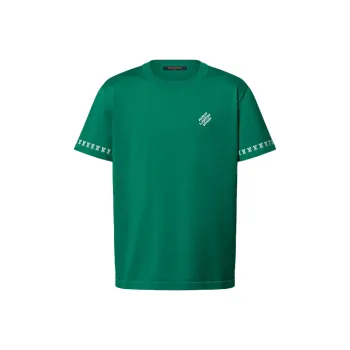 LOUIS VUITTON 1AHECG Signature Short Sleeved Cotton Crewneck