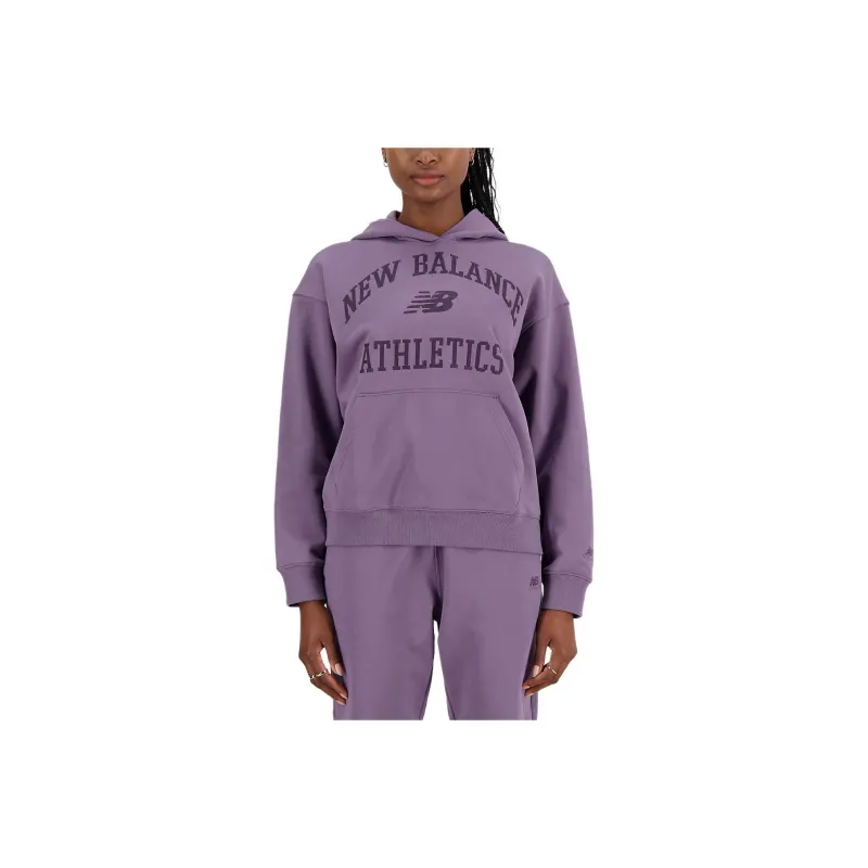 New Balance Athletics Varsity Oversized Fleece Sweatshirt Women's Phantom-0