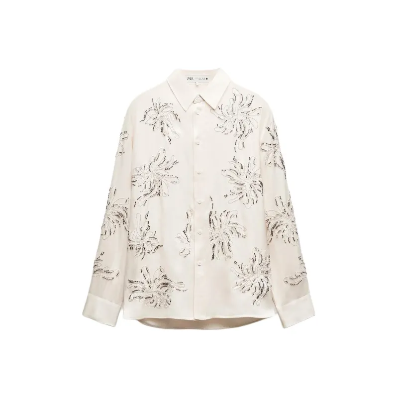 ZARA ZW Series Shirts Women's White-0