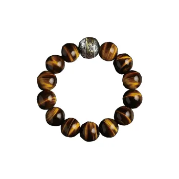 SGE Tiger's Eye Stone Bracelets Men's