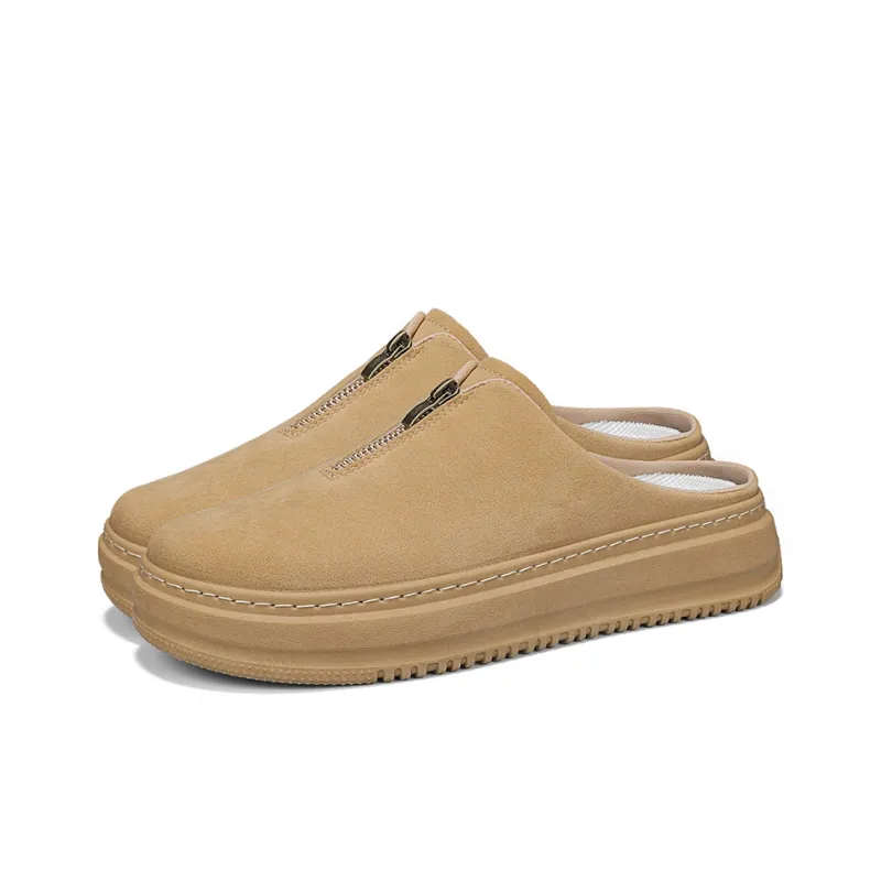 ENRICO COVERI Rubber Sole Quiet, Odor Resistant, Slip Resistant Closed Toe Slippers Men's-5