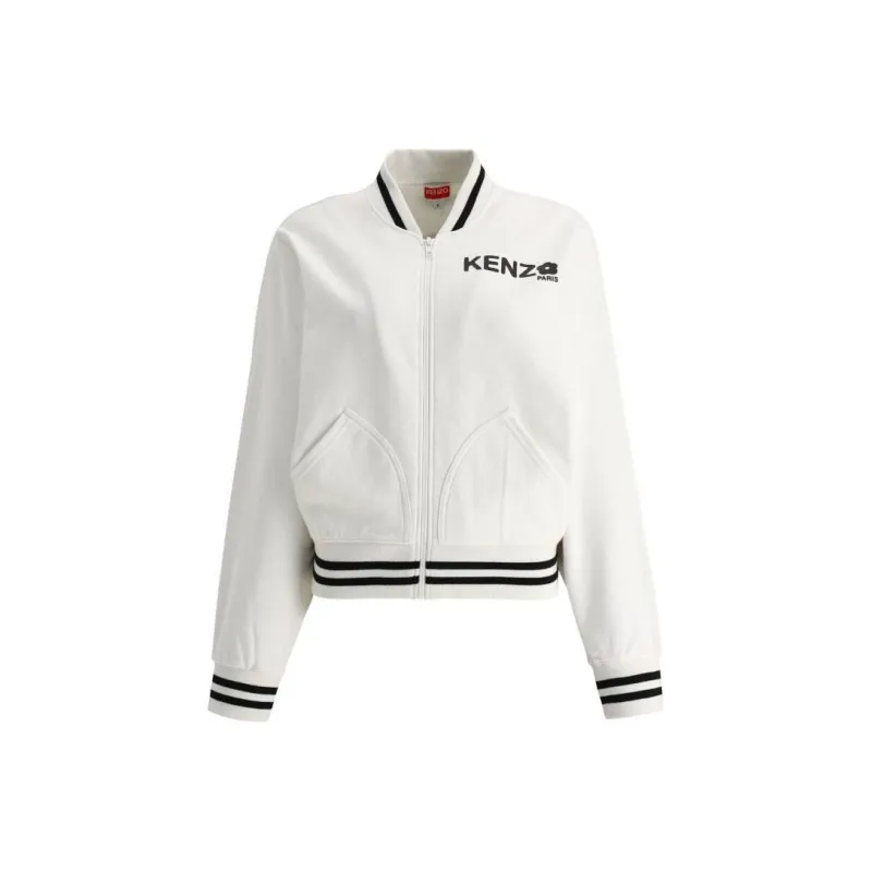 KENZO Boke Flower 2.0 Zip Up Sweatshirt 'Off White'-0
