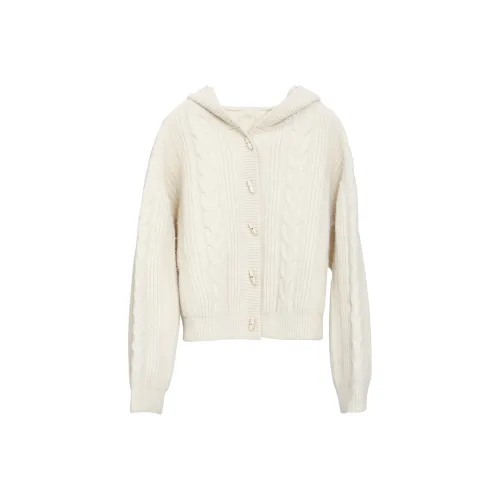 Fstudio Winter Twill Knitted Fabric Cardigan Sweater Women's