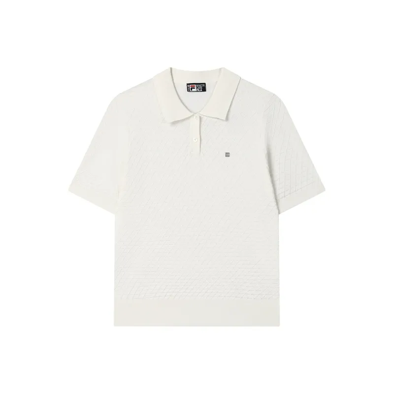 FILA Polo Shirt Women's Mist Lotus White-0
