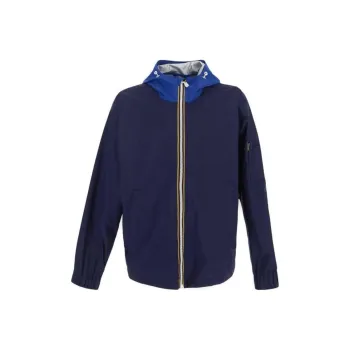 K WAY Drawstring hood Zip up Jacket