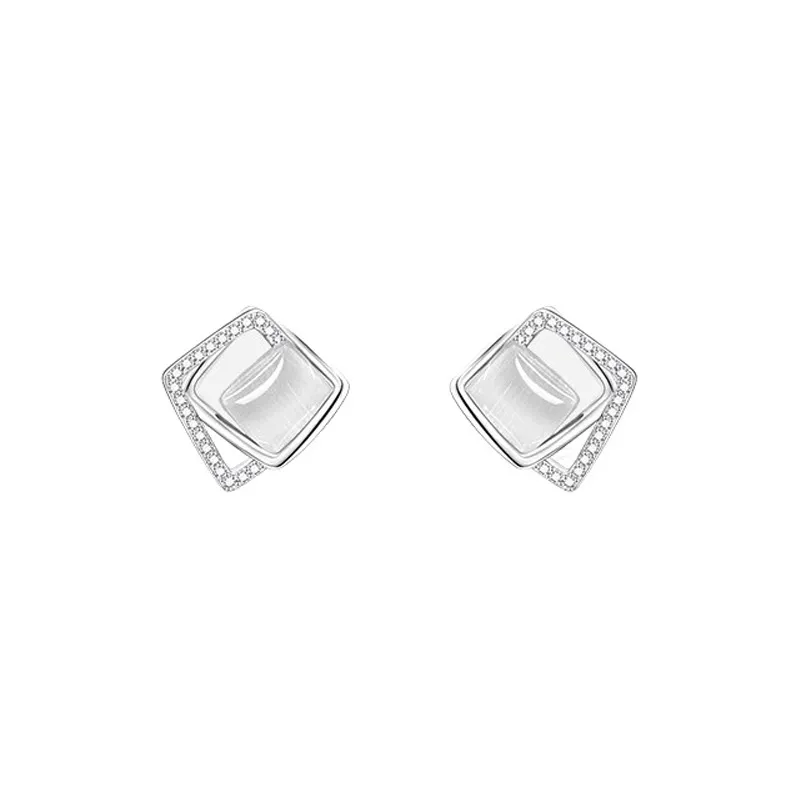 UTD Colored Glaze Stud Earrings Women's-0