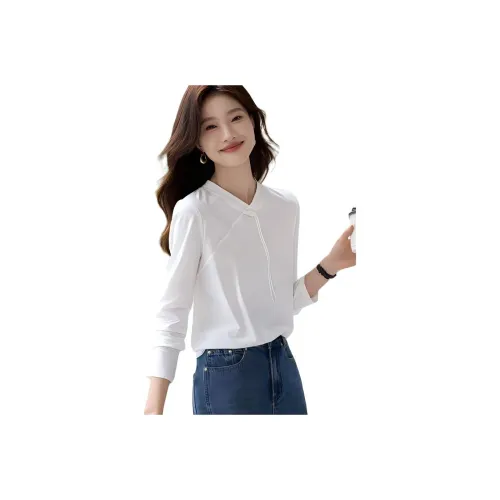 Mo Han Yi Mei Regular T Shirt Women's White