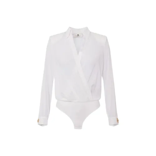 Elisabetta Franchi Cufflink Bodysuit Style Blouse