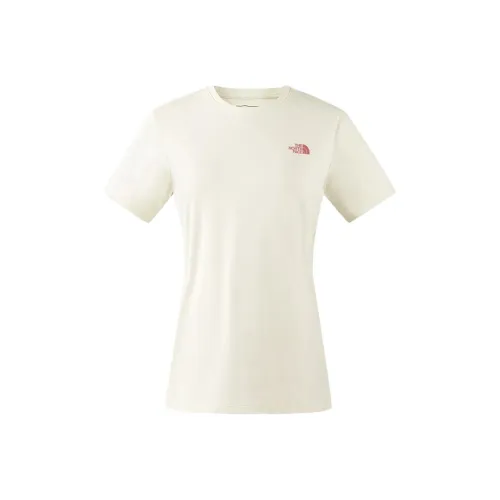 THE NORTH FACE SUN CHASE Drop Shoulder Sleeve T Shirt Women's White