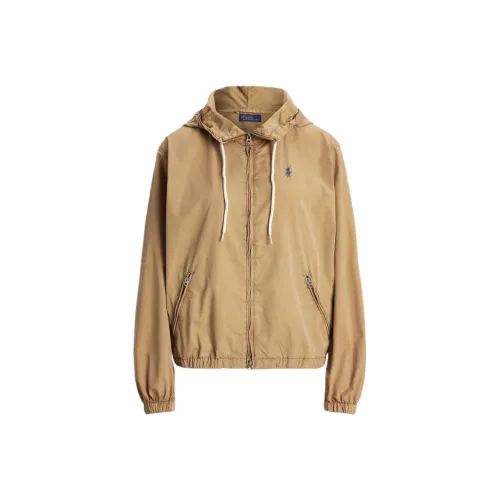 Polo Ralph Lauren Twill Hooded Jacket 'Cafe Tan'