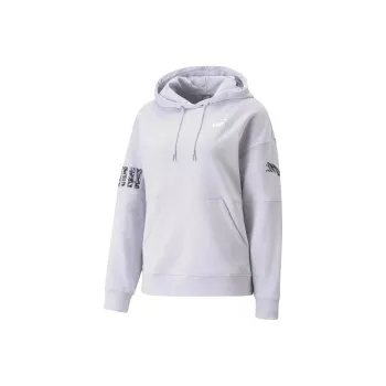 PUMA POWER NOVA SHINE COLORBLOCK HOODIE Sweatshirt Women's Purple