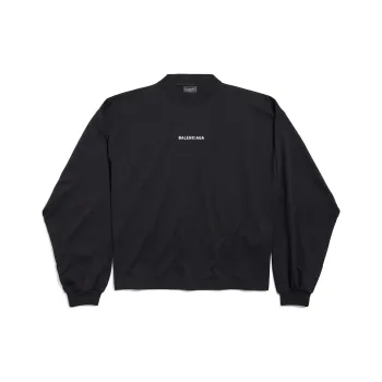 Balenciaga Logo Embroidered Long Sleeve T Shirt