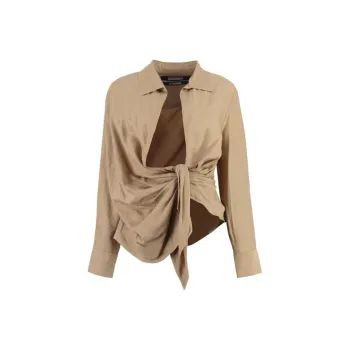 Jacquemus Bahlia Tie-Up Detailed Blouse