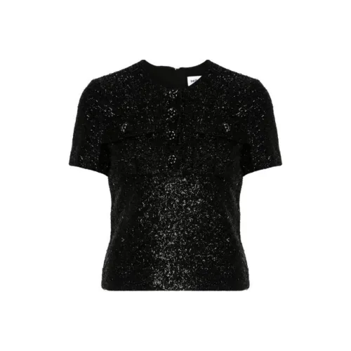 Self portrait Tinsel Boucle Top