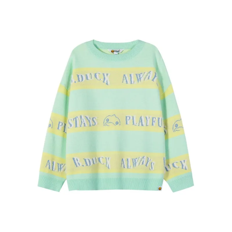 B.Duck Knitwear Women's Blue Yellow-0