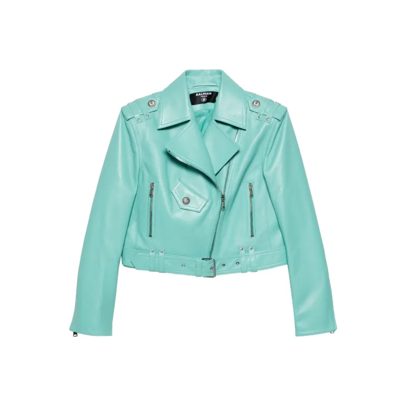 BALMAIN Jackets Coats Women's Light Green-0