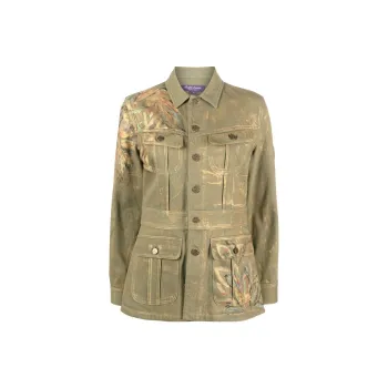 Ralph Lauren Collection Metallic Paint splatter Military Jacket