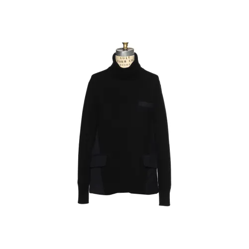 Sacai Barneys New York Silver Seat Flagship Store 20th Anniversary Commemoration Series Knitwear Women's Black