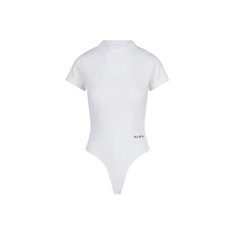 Alaïa Logo embroidered Bodysuit-0