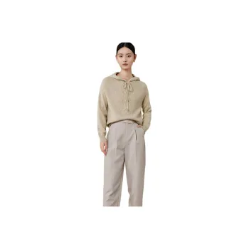 MIHUANG Cashmere Sweater Women's Beige Camel