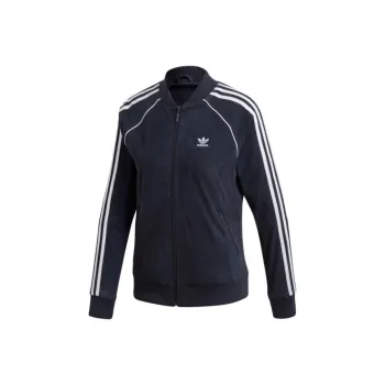 Adidas Originals LEATHER SST TT Jacket Women's Blue