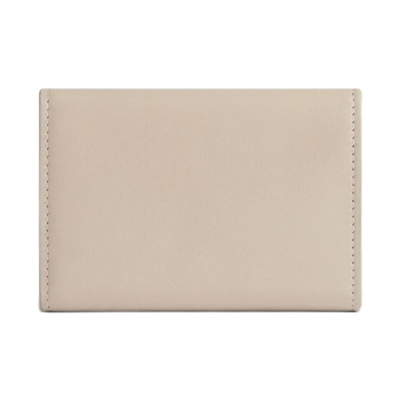 Balenciaga Smooth Calf Leather Wallet Mini Women's Beige-1