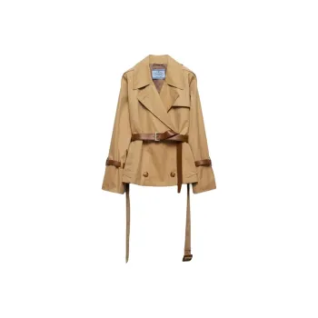 PRADA Double Breasted Belted Trench Jacket