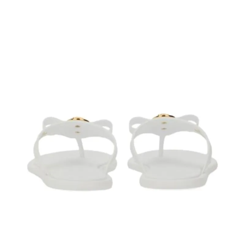 FANSIZHE Flip Flops Women's White-5