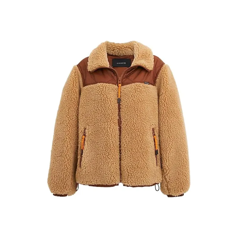 COACH Jackets Women's Caramel-0