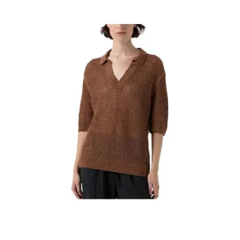 SUNSPEL FW24 Polo Shirt Women's Coffee