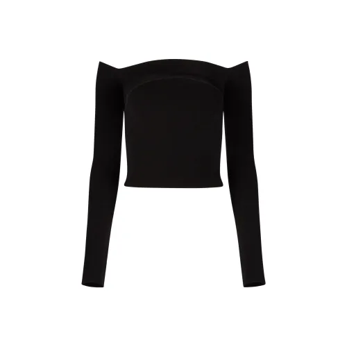 NINA RICCI Off shoulder Wool blend Top
