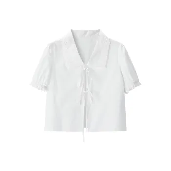 LEDIN Chiffon Shirt Women's White